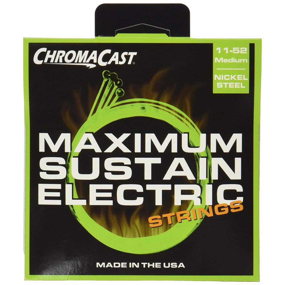 

ChromaCast Maximum Sustain Medium Electric Guitar Strings, .011-.052