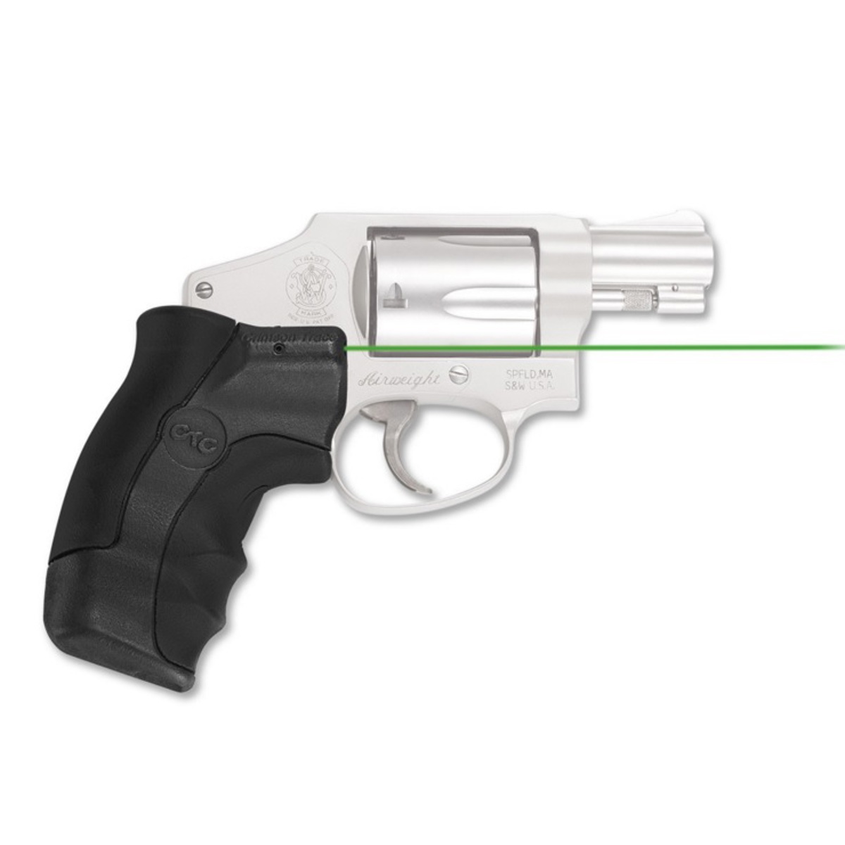 

Crimson Trace Lasergrips Green Laser for Smith & Wesson J-Frame, Round Butt