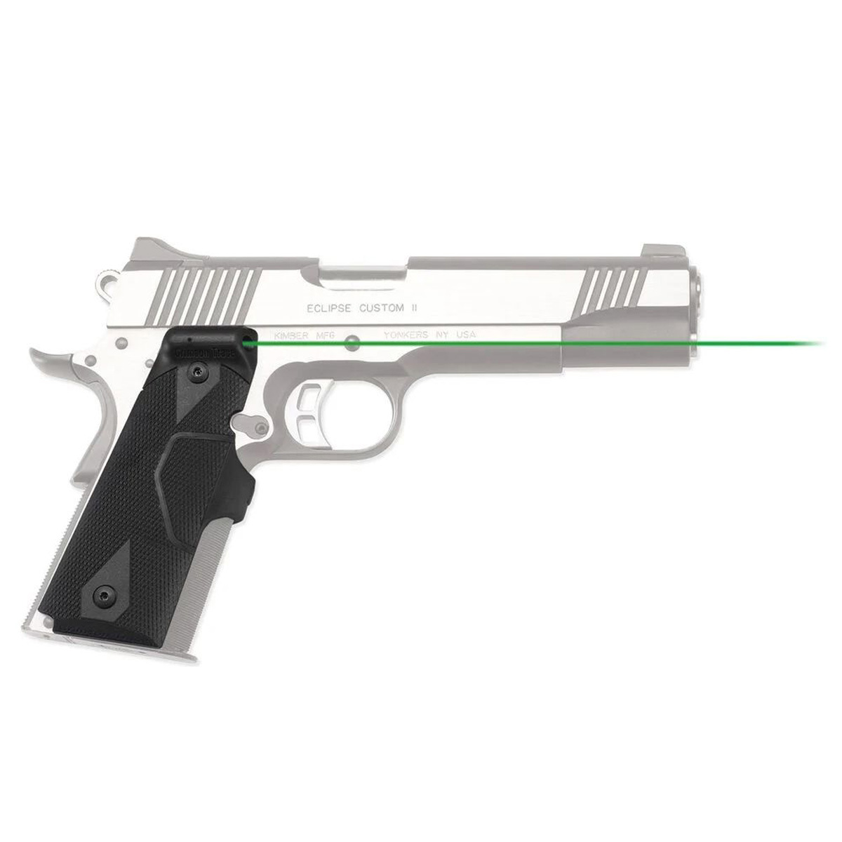 

Crimson Trace Front Activation Lasergrips Green Laser Sight f/Many 1911 Pistols