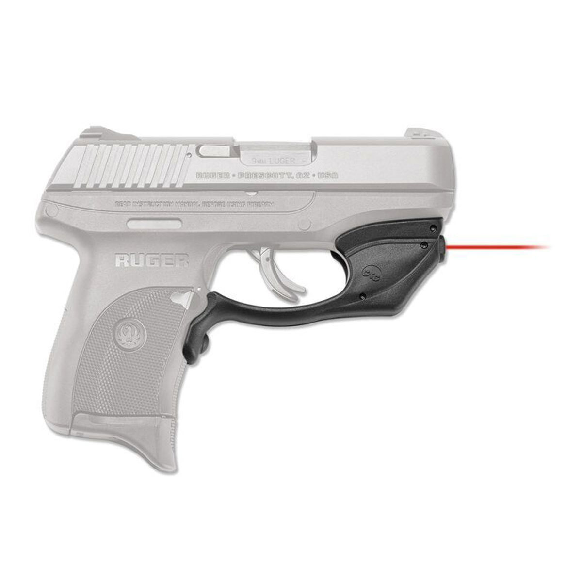 

Crimson Trace LG-416 Red Laserguard for Ruger EC9S, LC9, LC9S and LC380, Black