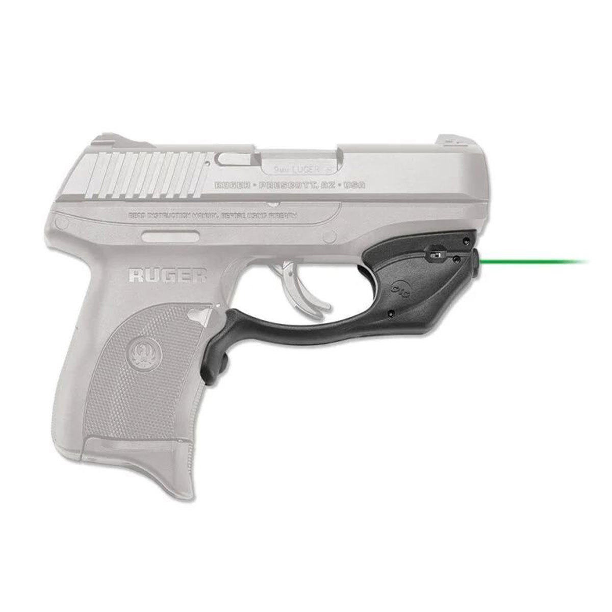 

Crimson Trace LG-416G Green Laserguard for Ruger EC9S, LC9, LC9S & LC380, Black