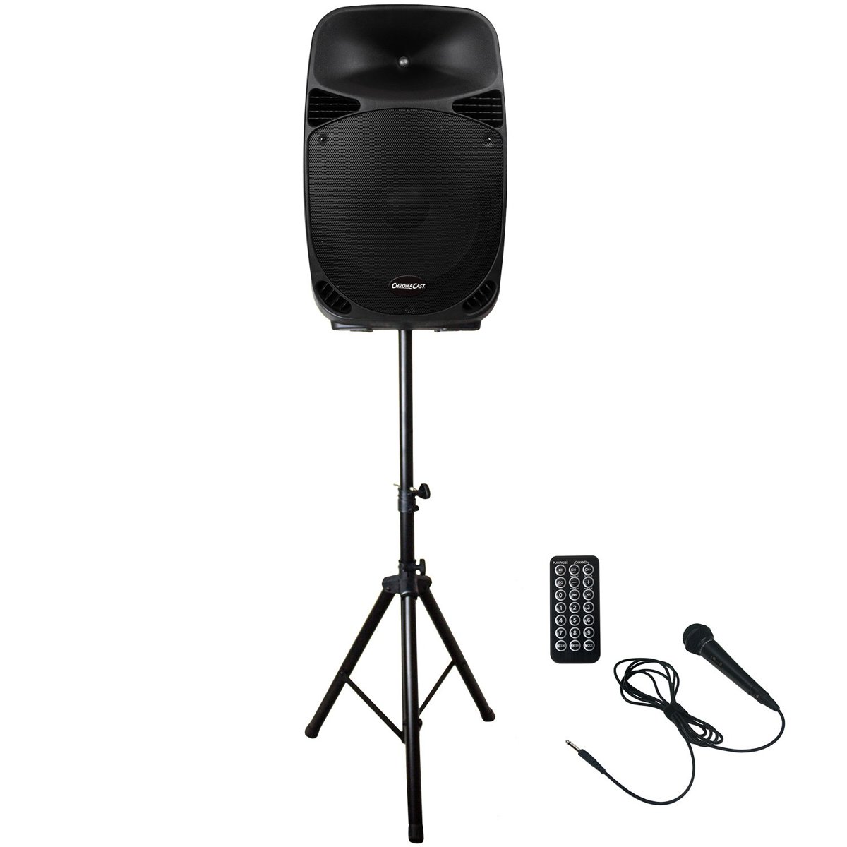 

ChromaCast Portable PA 2-Channel 2-Way Active 150W Sound System, Bluetooth, USB
