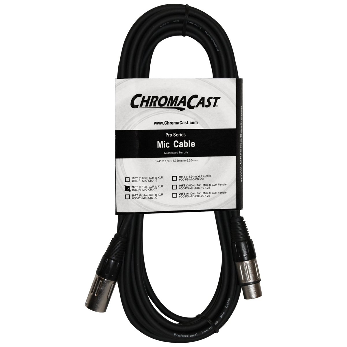 

ChromaCast Pro Series XLR to XLR Mic Cable, 20'
