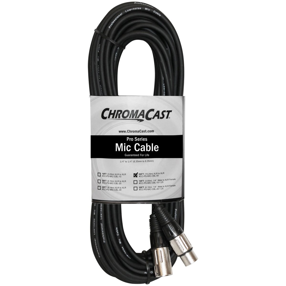 

ChromaCast Pro Series XLR to XLR Mic Cable, 50'