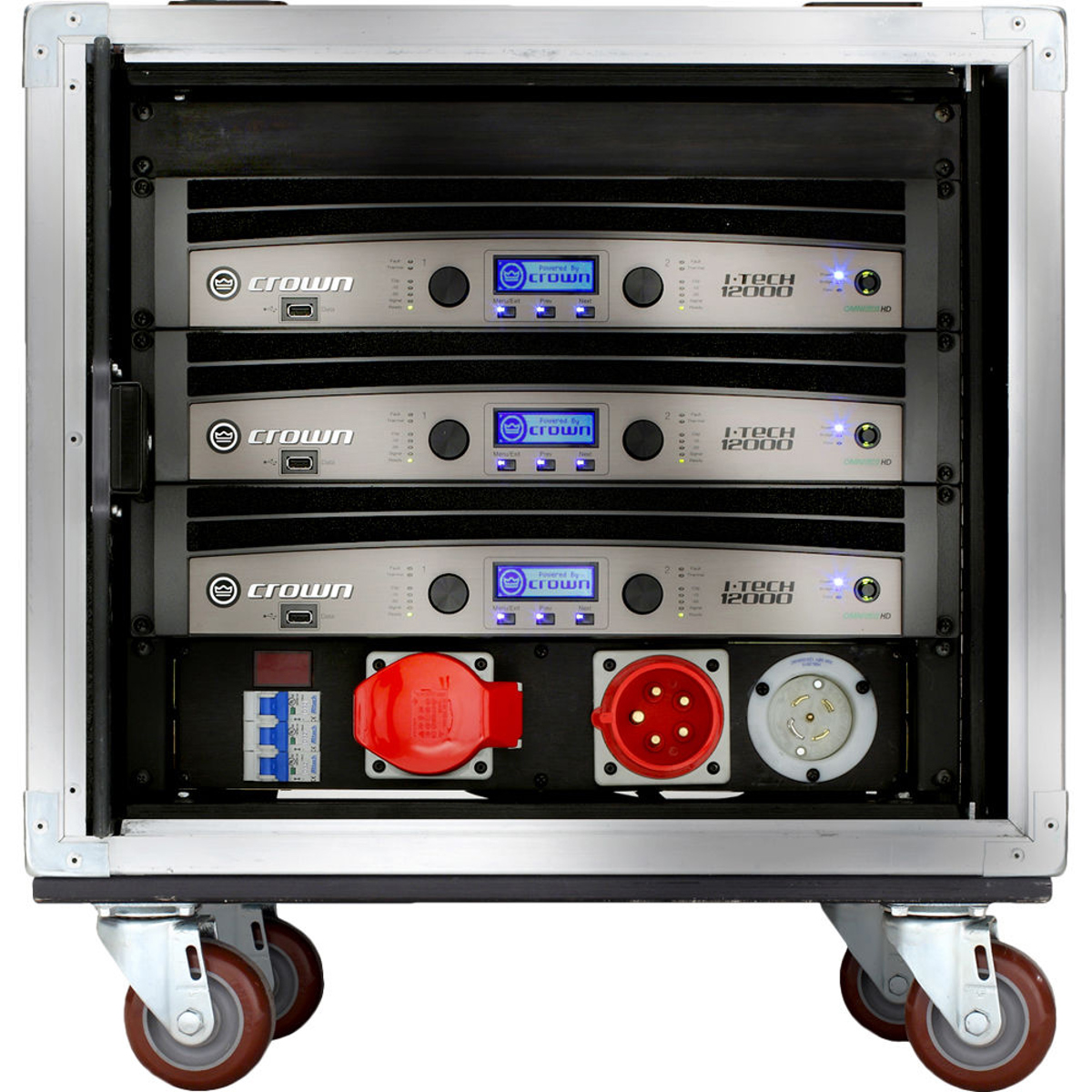 

Crown Audio VRACK12KMX VRack Amplification System Rack with 3x I-Tech 12000HD