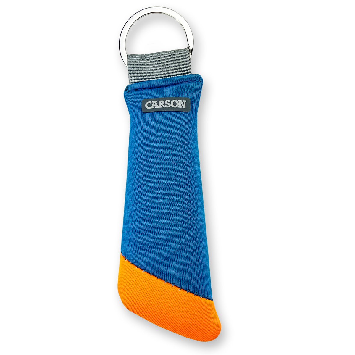 

Carson Floating Keychain, Orange/Blue