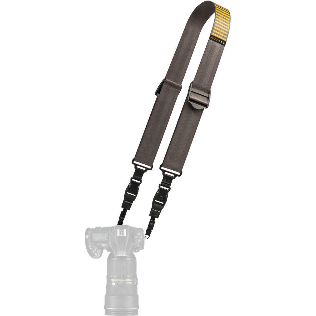 

RucPac Camera Strap, Gray/Gold