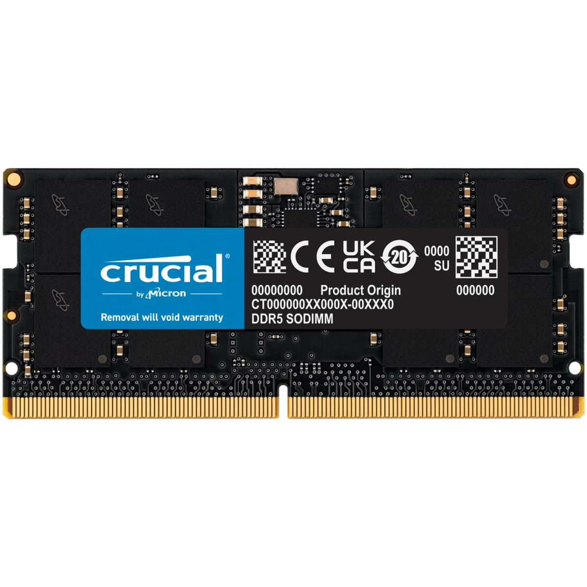 Image of Crucial 16GB DDR5 4800MT/s CL40 SODIMM Memory Module