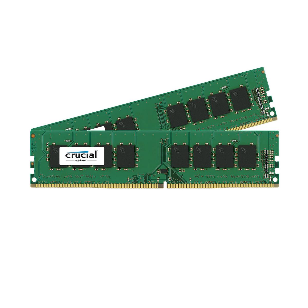 Image of Crucial 32GB (2x 16GB) 288-Pin UDIMM DDR4 (PC4-19200) Module Kit