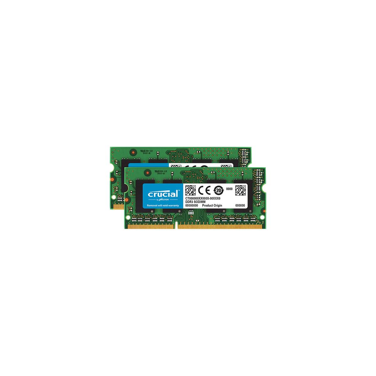 Image of Crucial 8GB (2x 4GB) 204-Pin SODIMM DDR3 1600MT/s Memory Module Kit