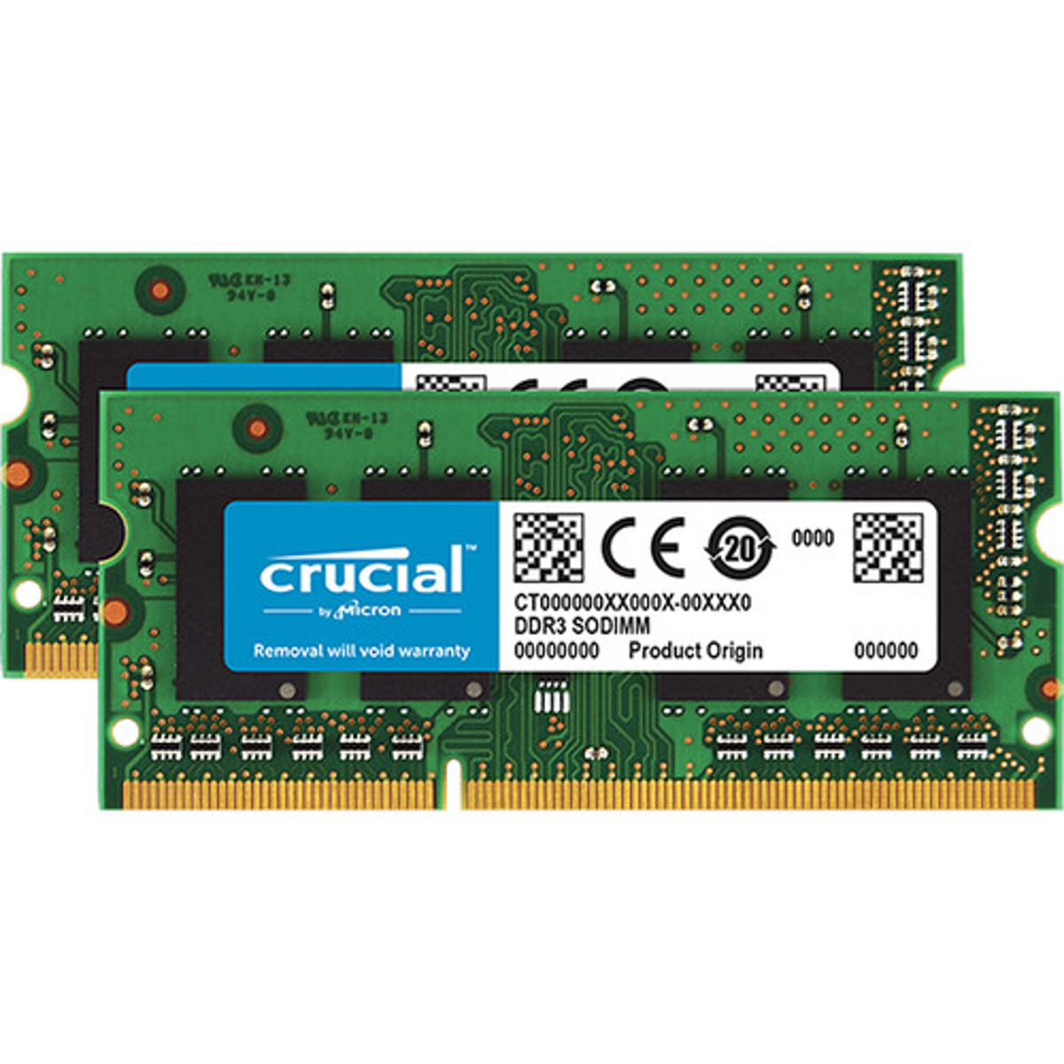

Crucial 8GB (2x 4GB) 204-Pin SODIMM DDR3 1600MT/s Memory Module Kit