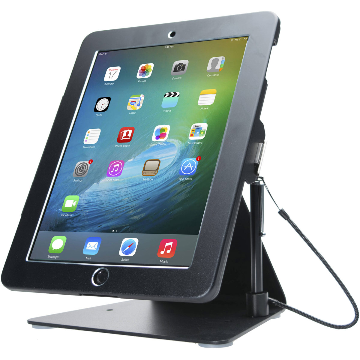 Photos - Other for Tablets CTA Digital Desktop Anti-Theft Kiosk Stand for iPad, Black PAD-DASB