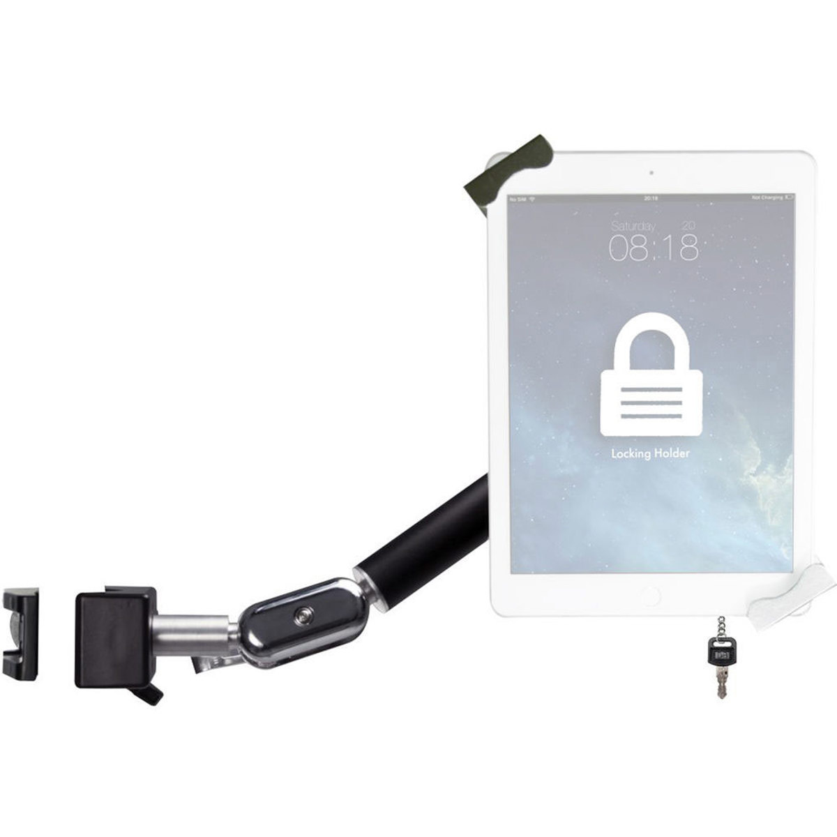 Photos - Other for Tablets CTA Digital Heavy-Duty Security Pole Clamp for 7-14" Tablets PAD-HPCS