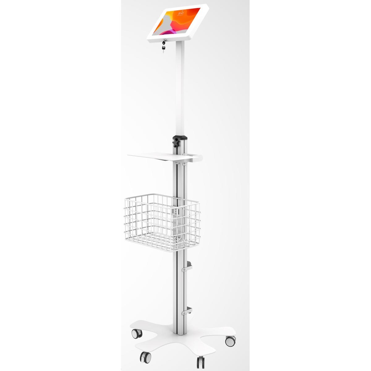 Photos - Other for Tablets CTA Digital Medical Floor Stand with VESA Plate and Paragon Enclosure, Whi