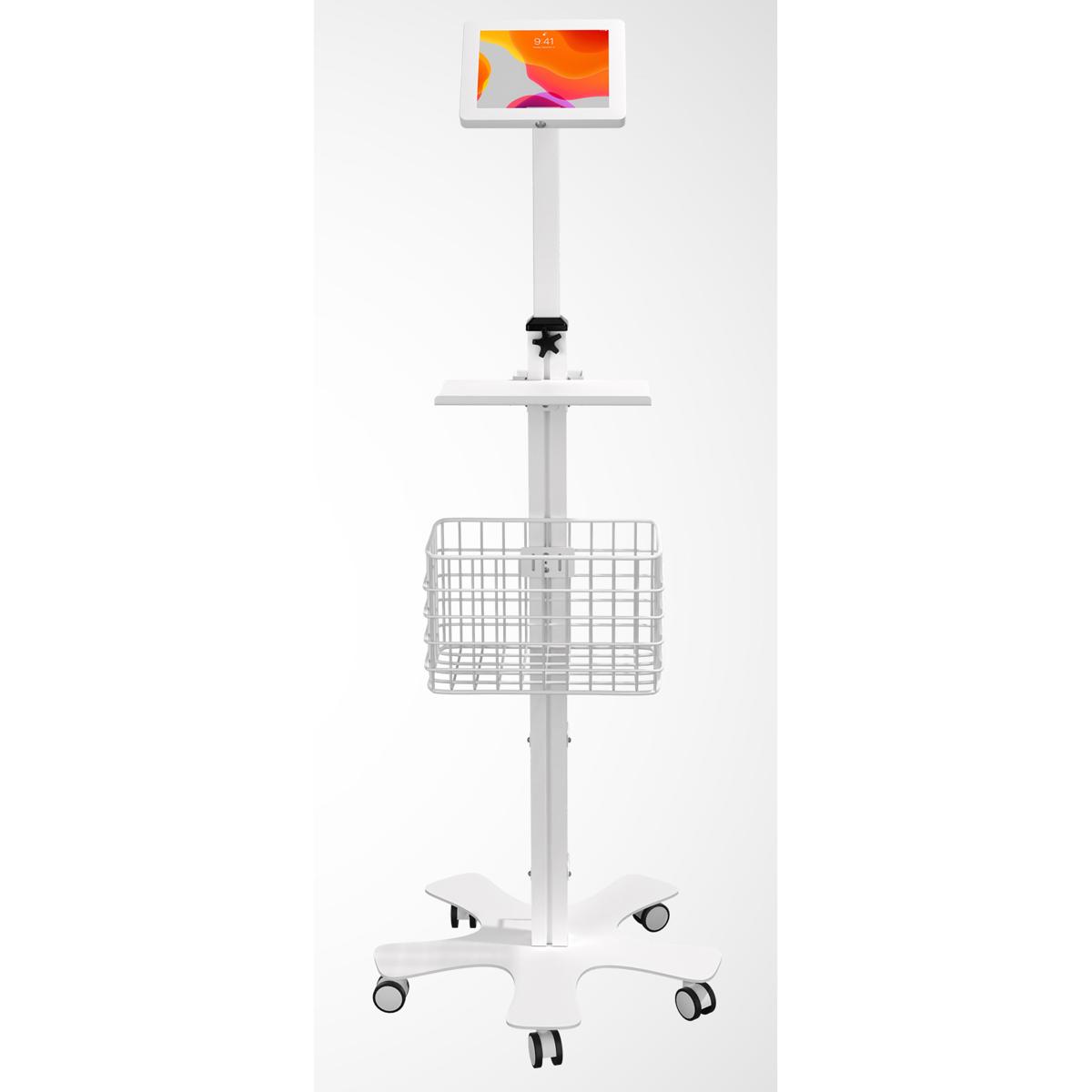 

CTA Digital Medical Floor Stand w/VESA Plate and Large Paragon Enclosure, White