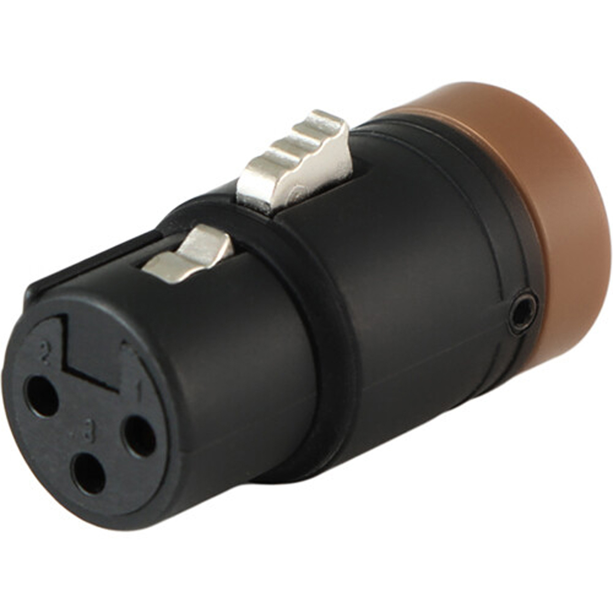 

Cable Techniques LP R/A XLR 3-Pin Female Connector with B-Shell, Large/Brown Cap