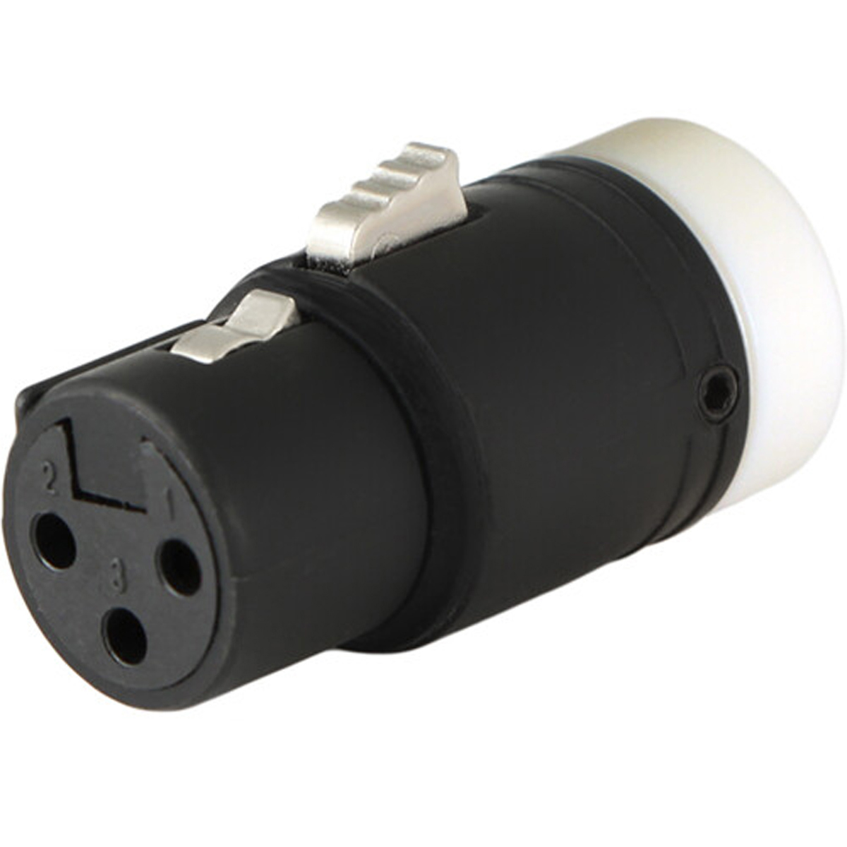 

Cable Techniques LP R/A XLR 3-Pin Female Connector with B-Shell, Large/White Cap