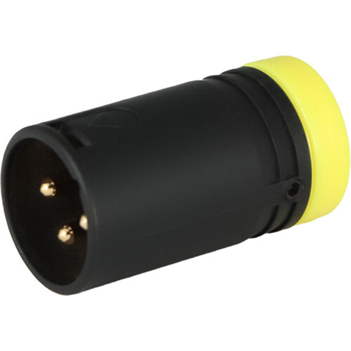 

Cable Techniques R/A XLR 3-Pin Male Connector with B-Shell, Standard/Yellow Cap