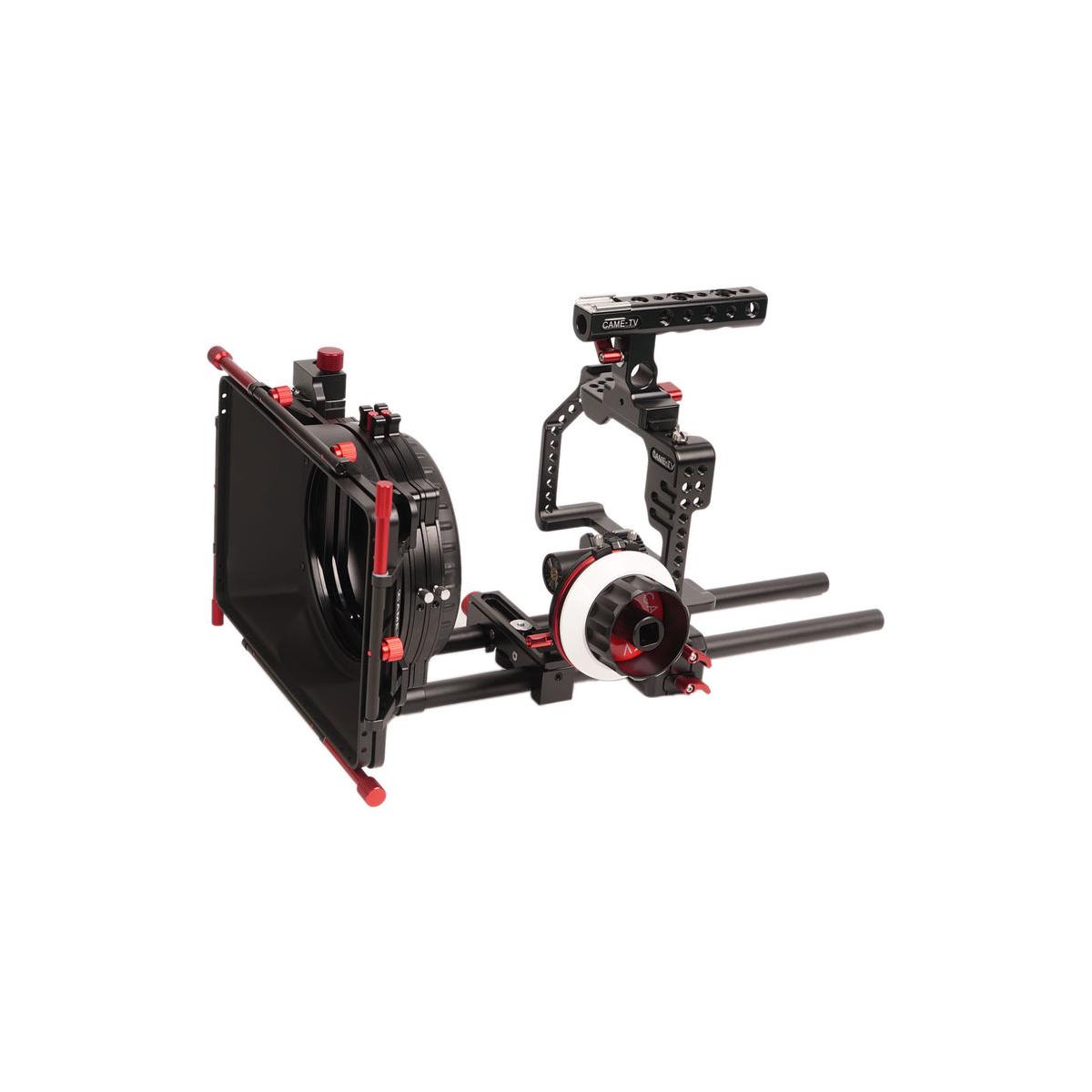 Image of Came-TV Protective Cage with Mattebox and Follow Focus for Panasonic GH5 Camera
