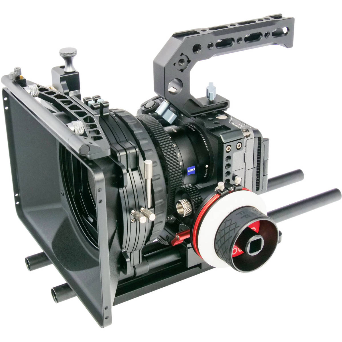 

Came-TV Cage with Top Handle, 2x 15mm Rod and Matte Box for Sony FX3 Camera