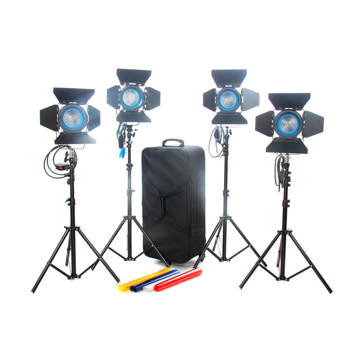 Image of Came-TV 4 x 650W Fresnel Tungsten Continuous Video Lights