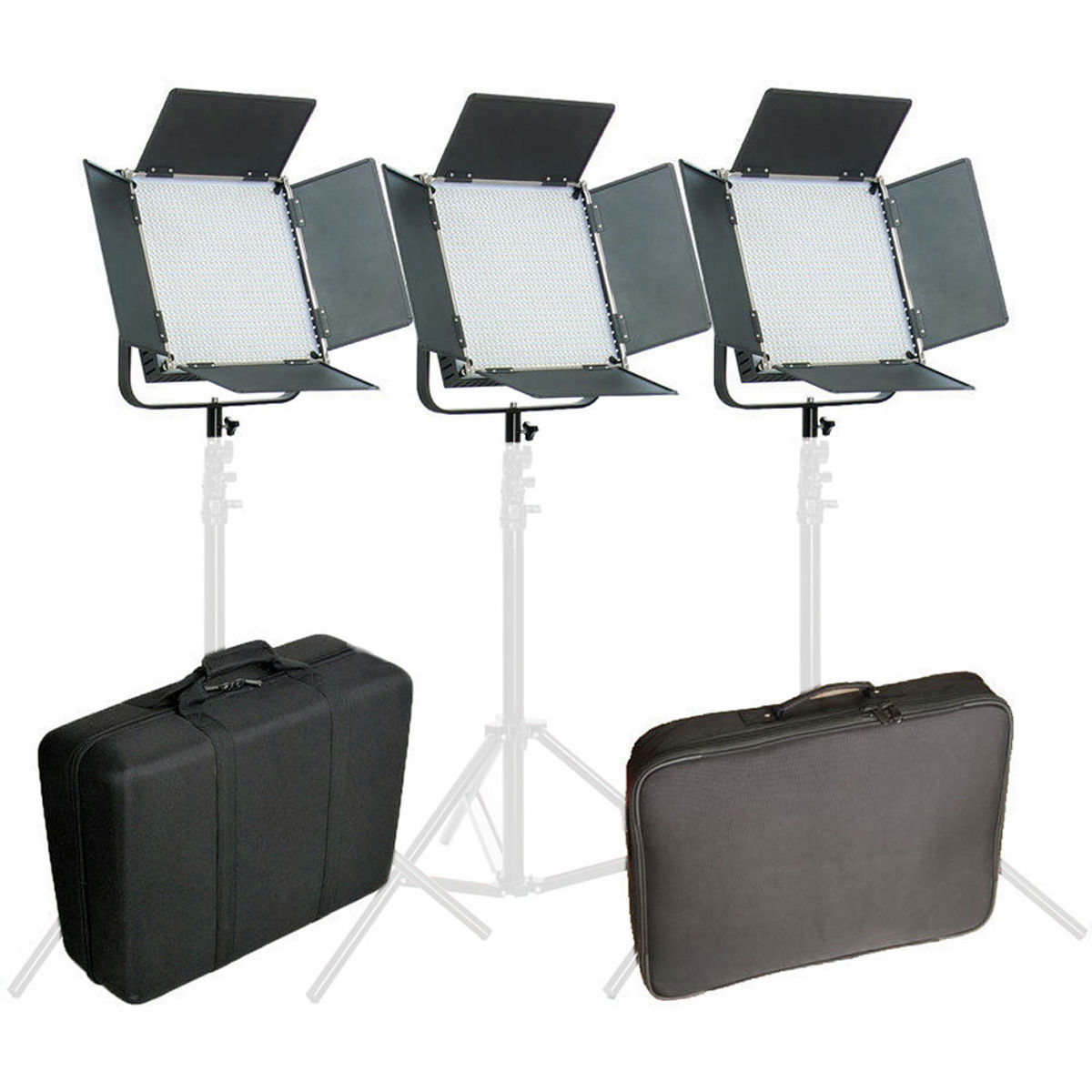 

Came-TV L1024DB8 High CRI 1024 Studio Broadcast Video Daylight LED 3-Light Kit