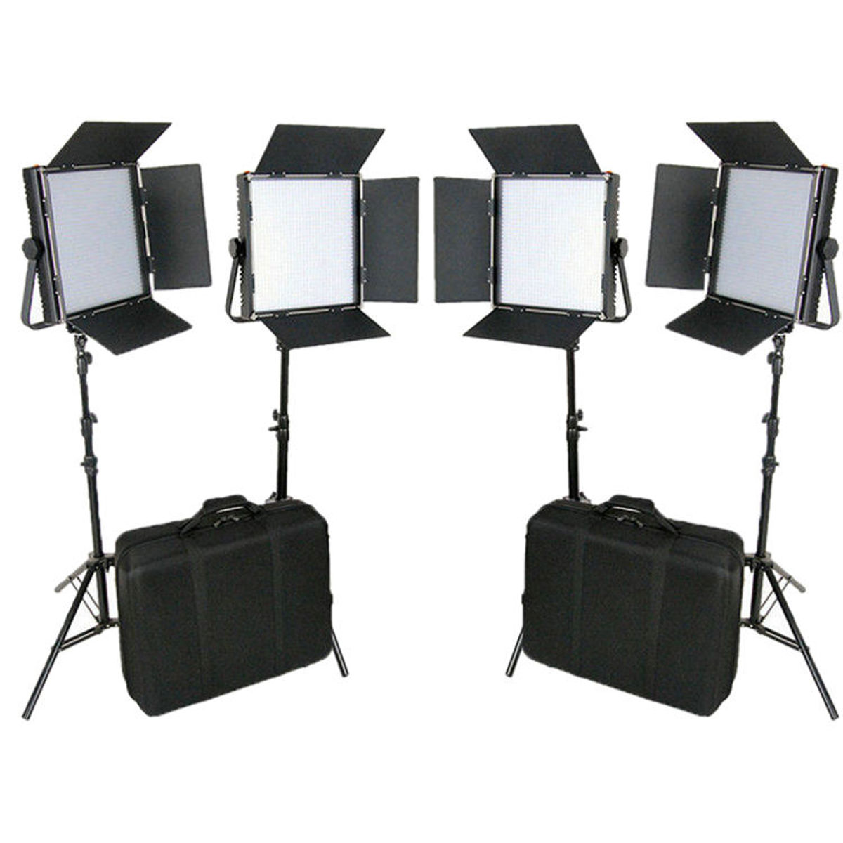 

Came-TV L1024SB8 High CRI 1024 Studio Broadcast Video Bi-Color LED 4-Light Kit