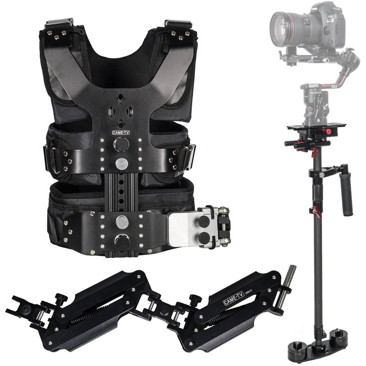 

Came-TV Pro Camera Video Stabilizer Kit with Light Spring Arm