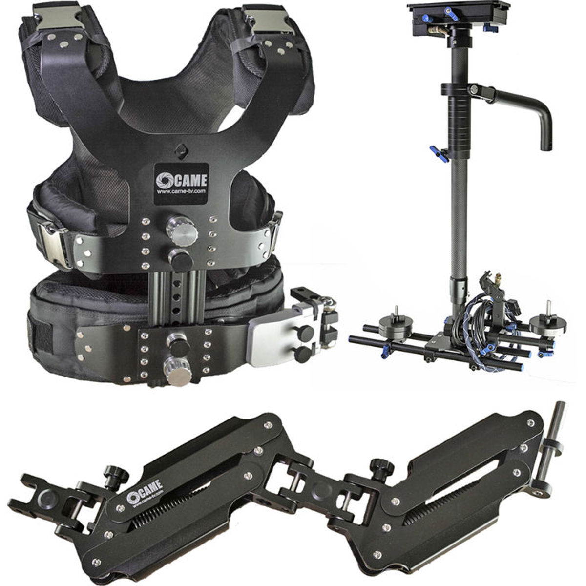 

Came-TV 5.5-33lbs Pro Camera Steadicam Video Carbon Stabilizer with Case