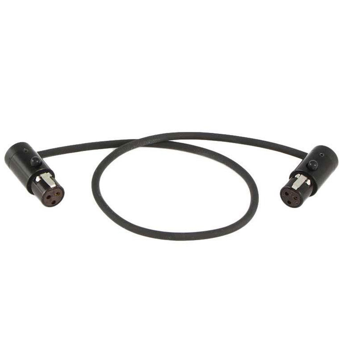 

Cable Techniques Low-Profile LPS TA3F to TA3F Cable Black Caps 12" -