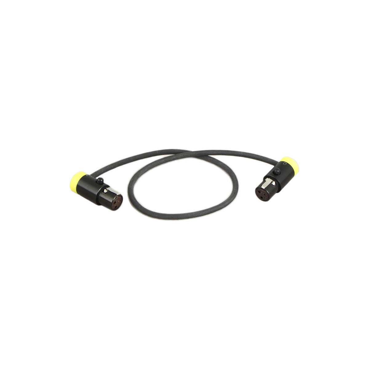 

Cable Techniques Low-Profile LPS TA3F to TA3F Cable Yellow Caps 12" -