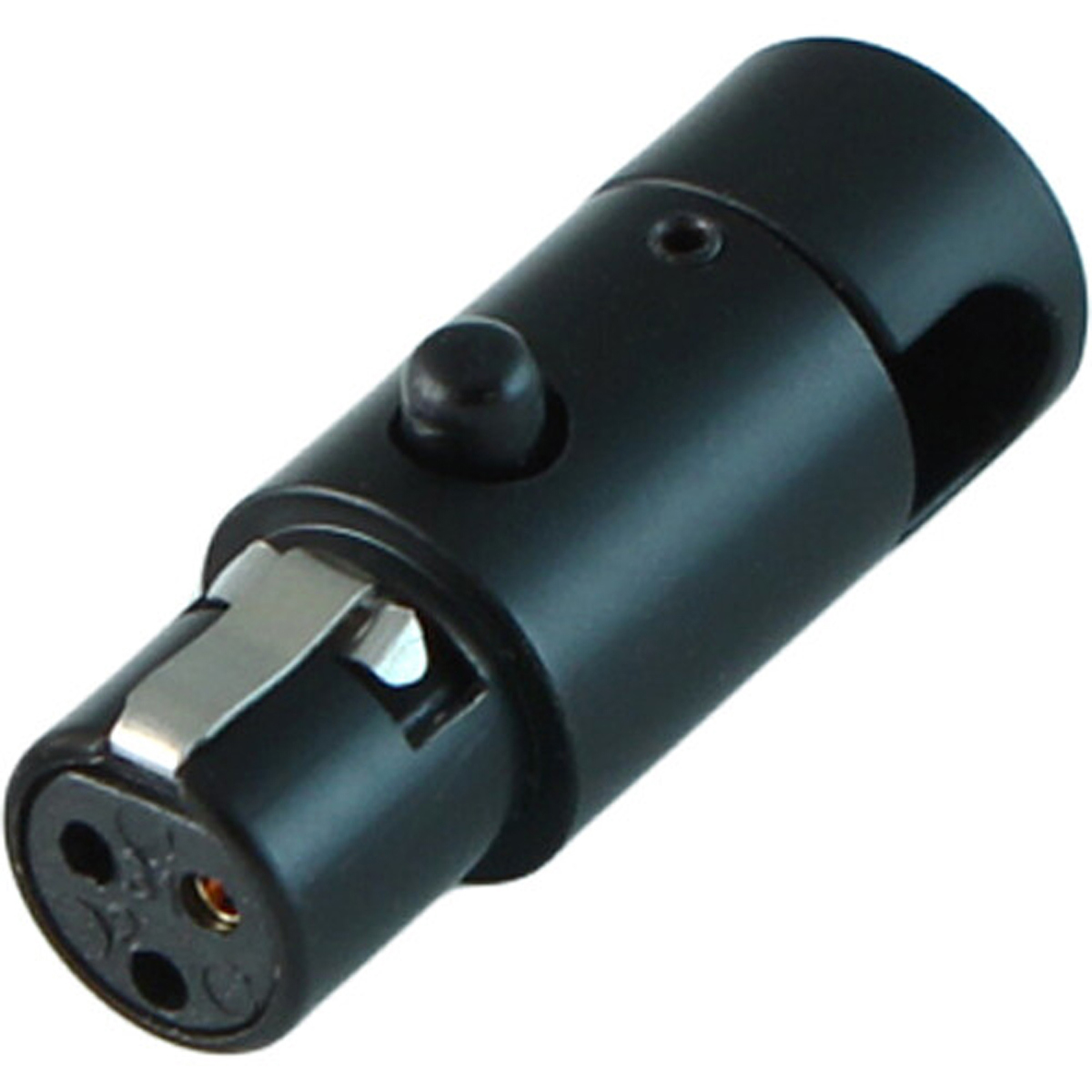 

Cable Techniques LP R/A TA3F Mini XLR 3-Pin Female Connector, Large/Black Cap