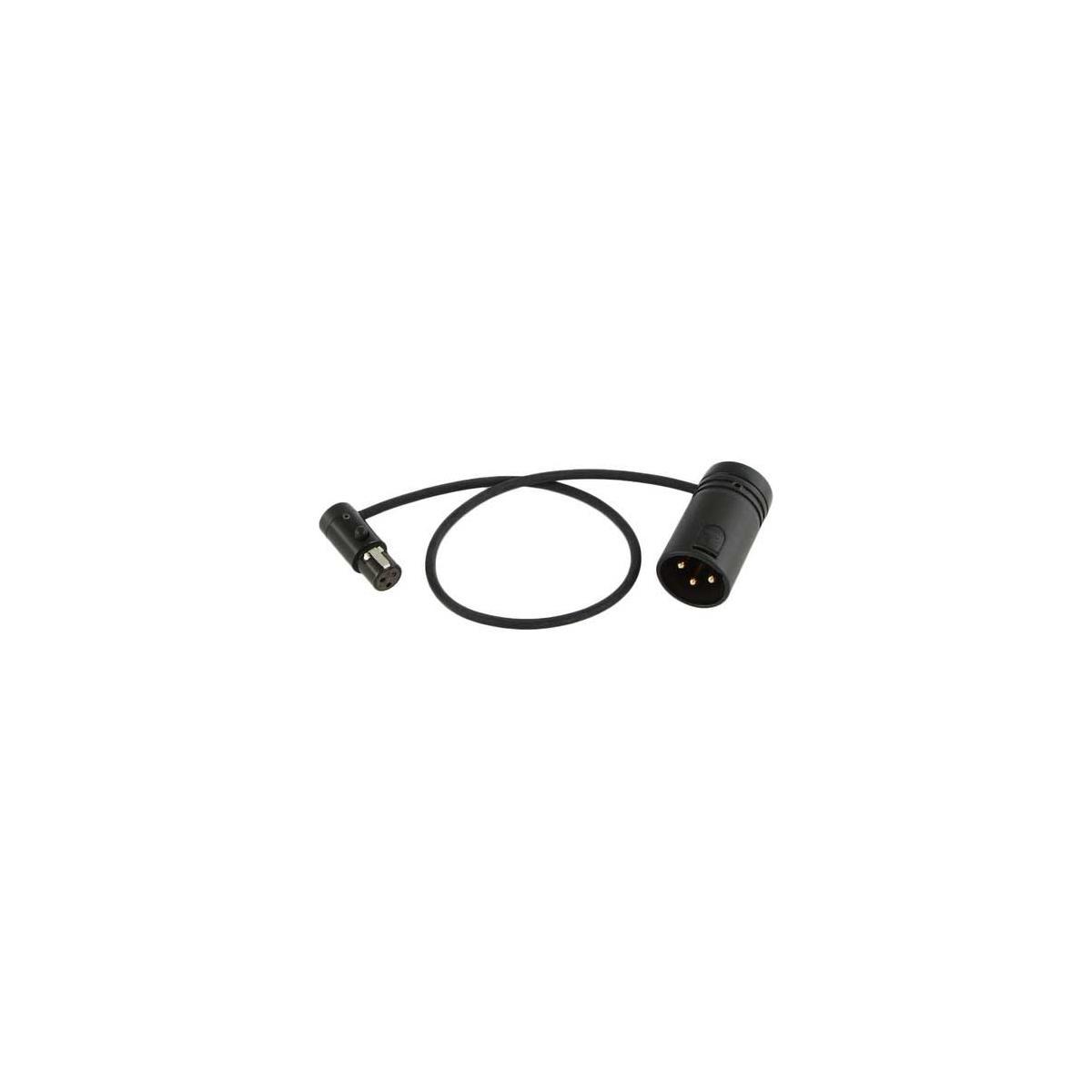 

Cable Techniques LPS Low-Profile TA3F to LPXLR-3M Cable Black Caps 18" -