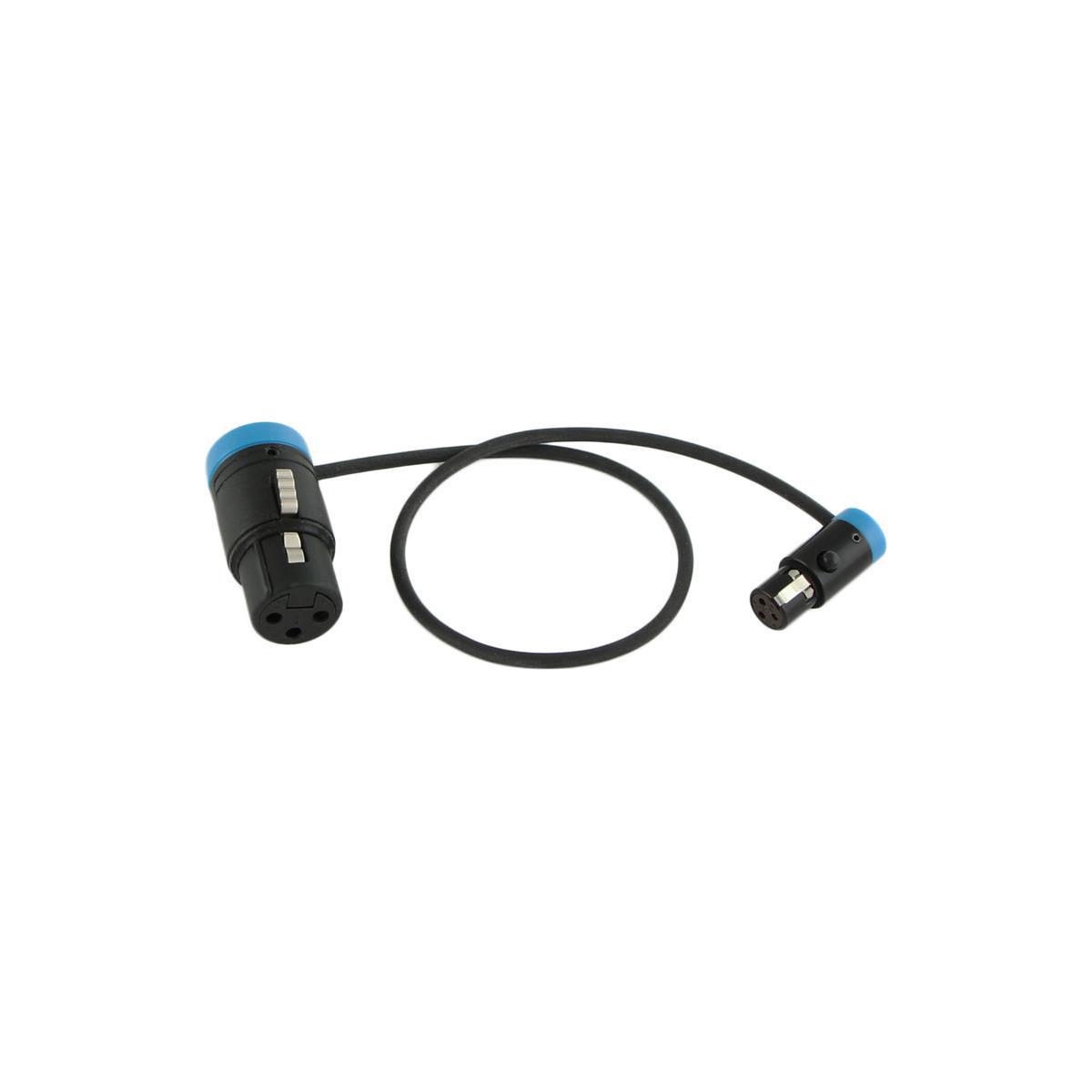 

Cable Techniques Low-Profile LPXLR-3F to TA3F Cable, Blue Caps 12" -