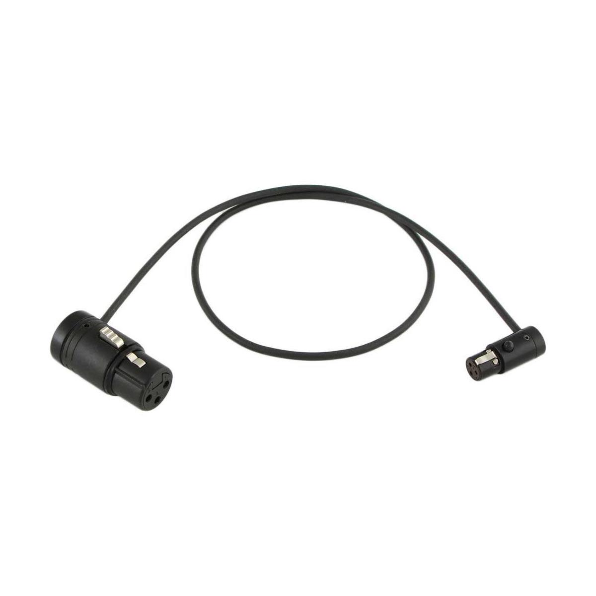 

Cable Techniques Low-Profile LPXLR-3F to TA3F Cable, Black Caps 12" -