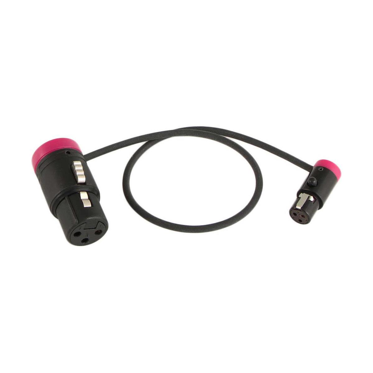 

Cable Techniques Low-Profile LPXLR-3F to TA3F Cable, Purple Caps 24" -