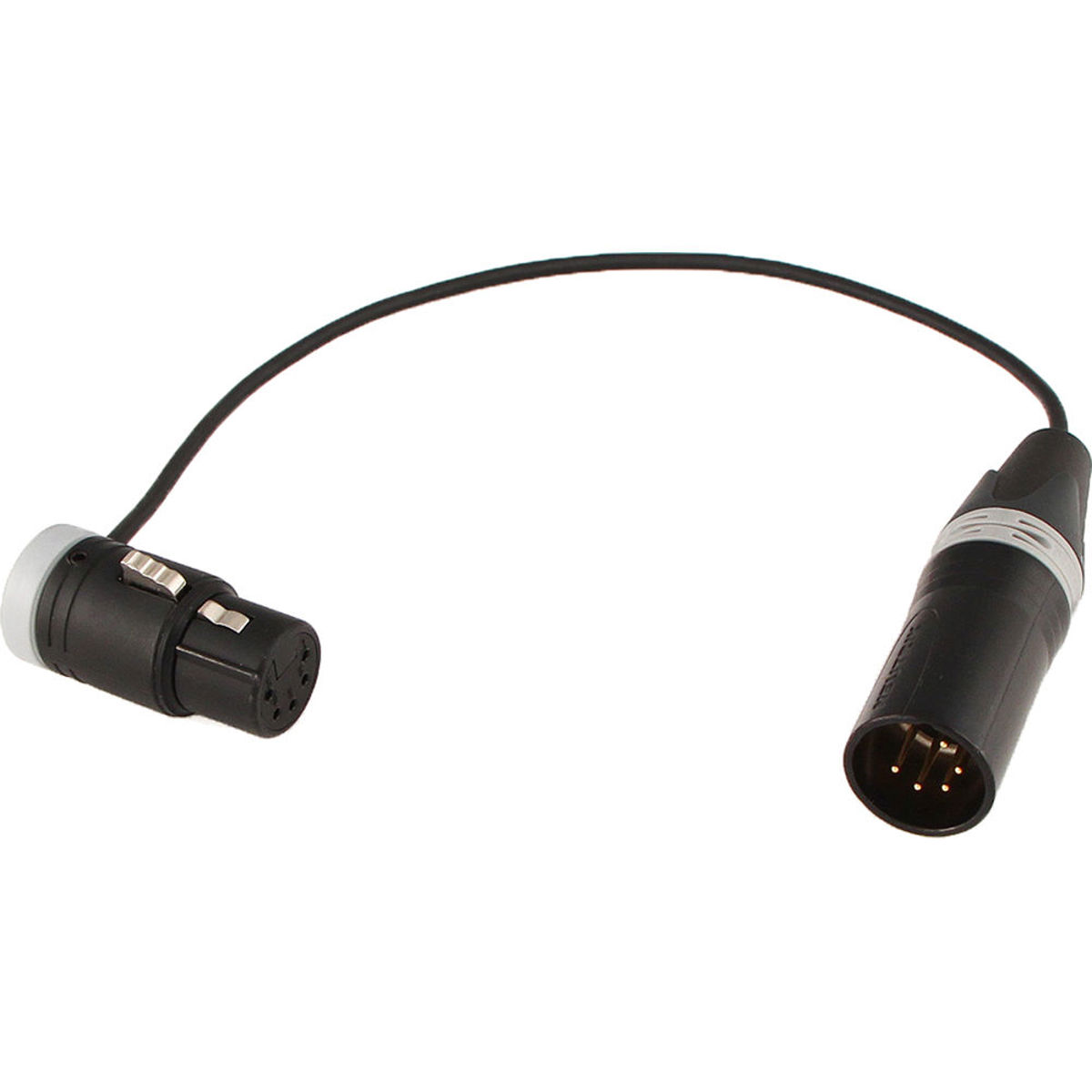 

Cable Techniques LPXLR-5F to XLR-5M Lo-Pro Stereo Shortie Mic Jumper Cable, 9"