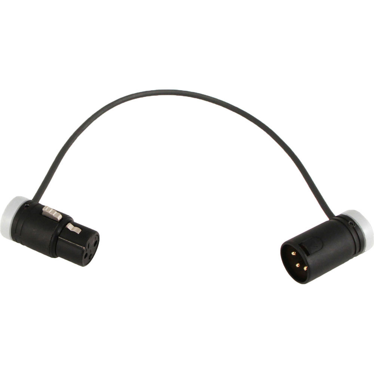 

Cable Techniques Low-Profile XLR-3 Adjustable Angle Cable, 10" - Gray Caps