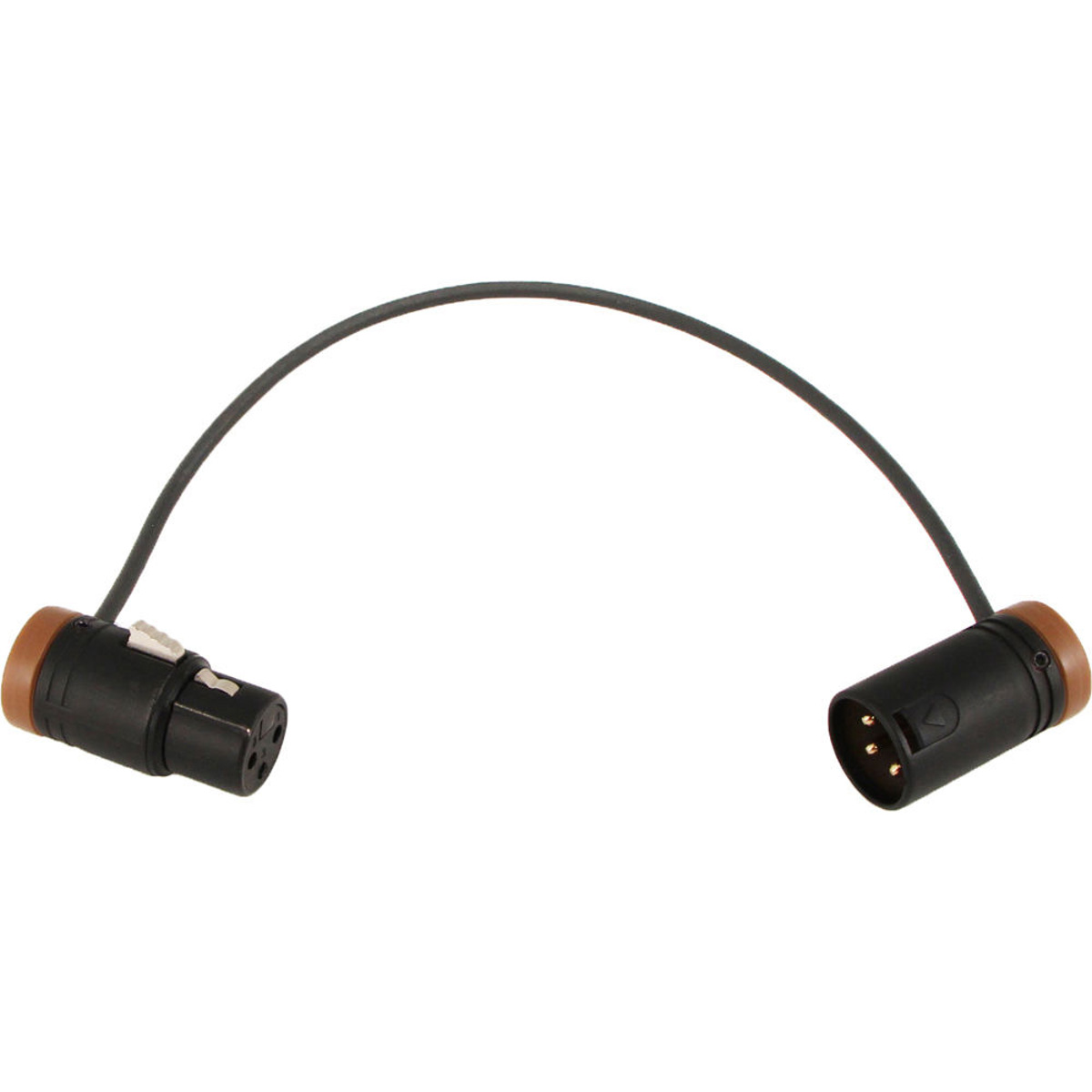 

Cable Techniques Low-Profile XLR-3 Adjustable Angle Cable, 10" - Brown Caps