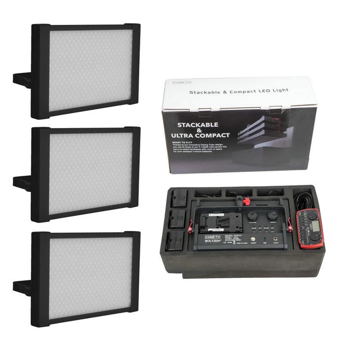 

Came-TV Boltzen Perseus Bi-Color 55W SMD Soft Travel 3-Light Kit