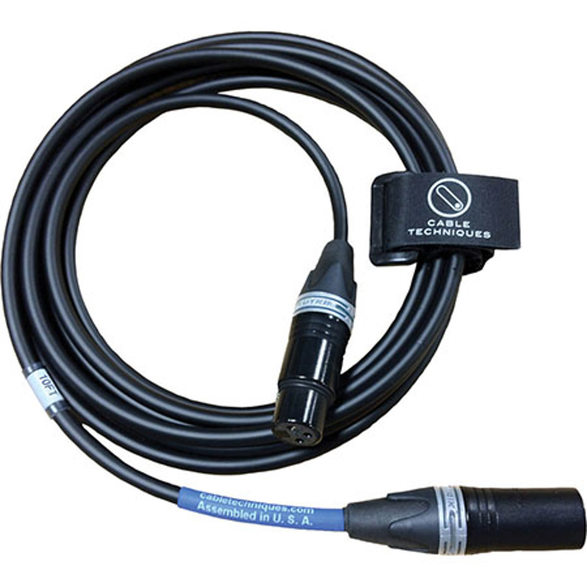 

Cable Techniques 25' Neutrik XLR 5-pin Canare L4E6S Stereo Mic Cable, Gold/Black