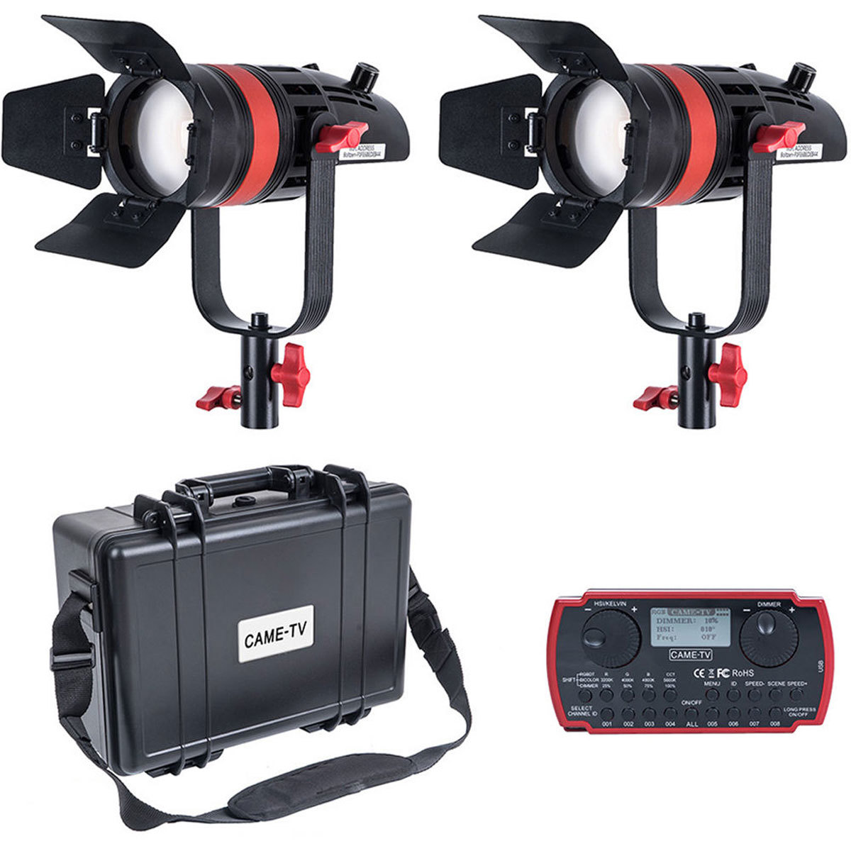 

Came-TV Boltzen Q-Series 55W Hi-Output Fresnel Focusable Bicolor LED 2-Light Kit
