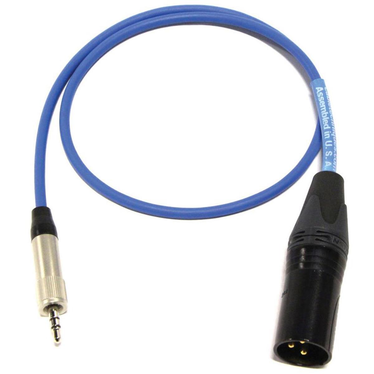 

Cable Techniques 12" 3.5mm TRS Locking to XLR-3M Output Cable, Blue