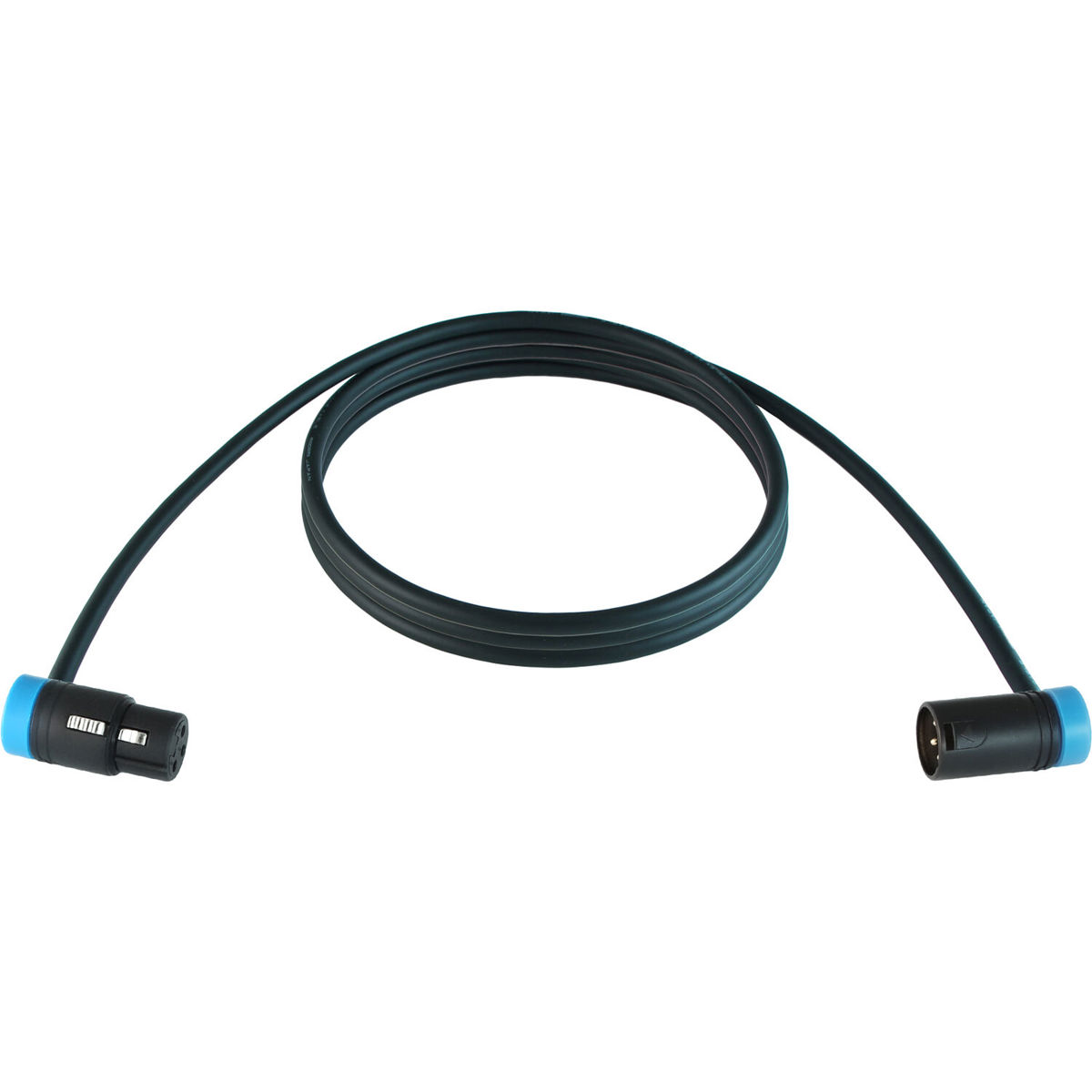 

Cable Techniques 15' Premium R/A XLR-3F to 3M Mogami W2893 Mic Cable, Blue Caps