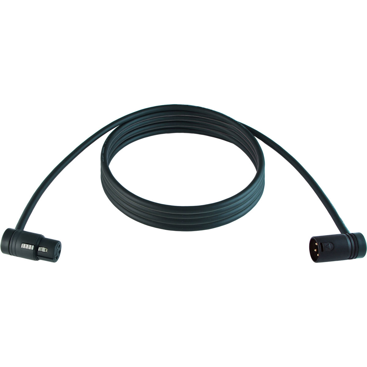 

Cable Techniques 25' R/A XLR-3F to XLR-3M Mogami W2893 Mic Cable, Black Caps