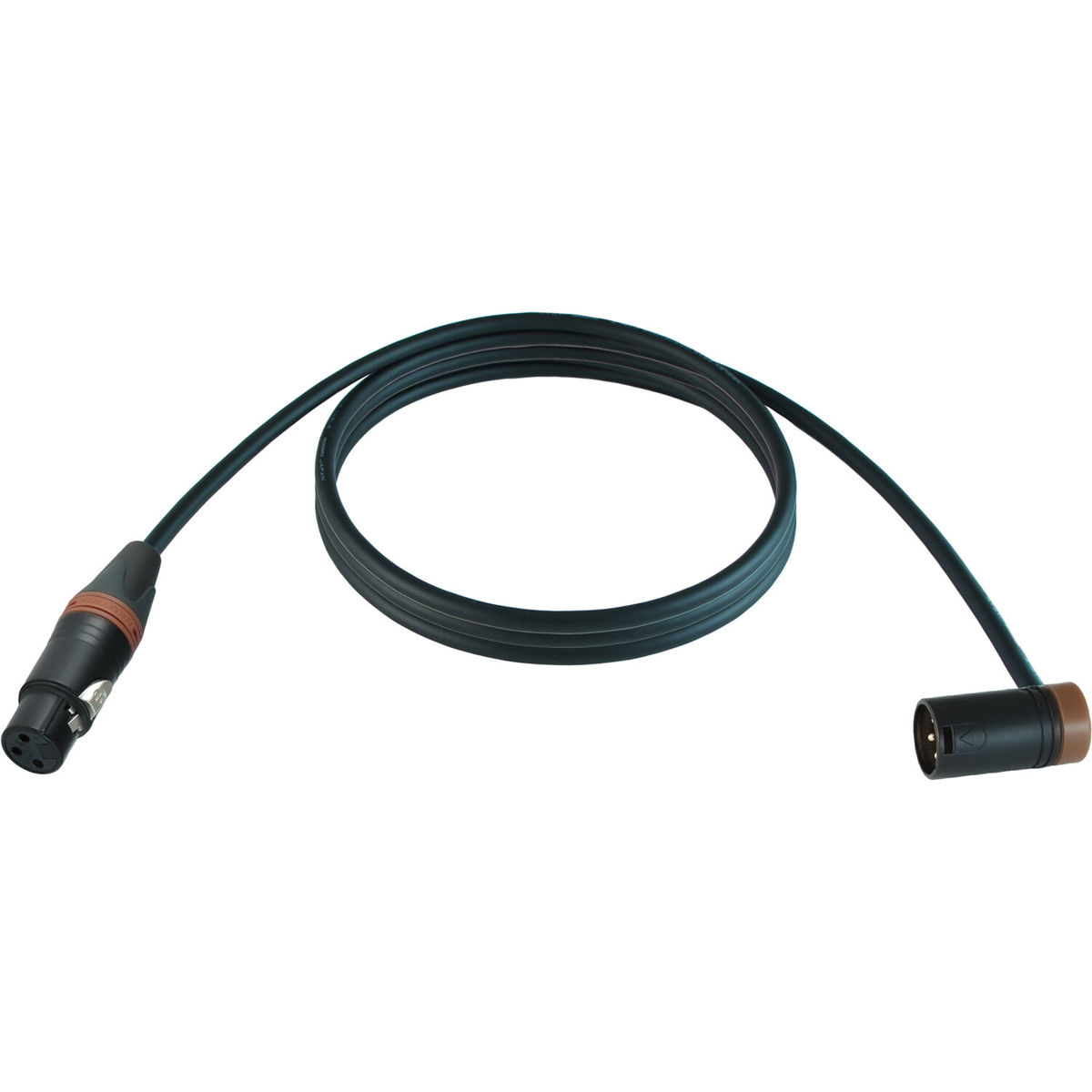 

Cable Techniques 15' Straight XLR-3F to 3M R/A Mogami W2893 Mic Cable, Brown Cap