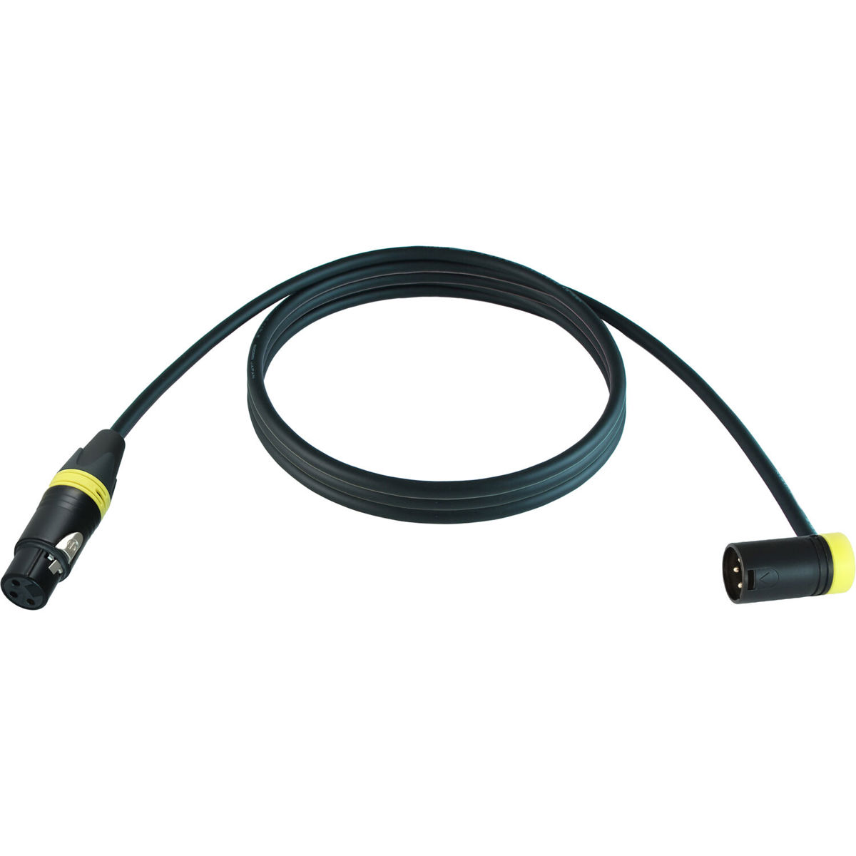 

Cable Techniques 15' Straight XLR-3F to 3M R/A Mogami W2893 Mic Cable,Yellow Cap