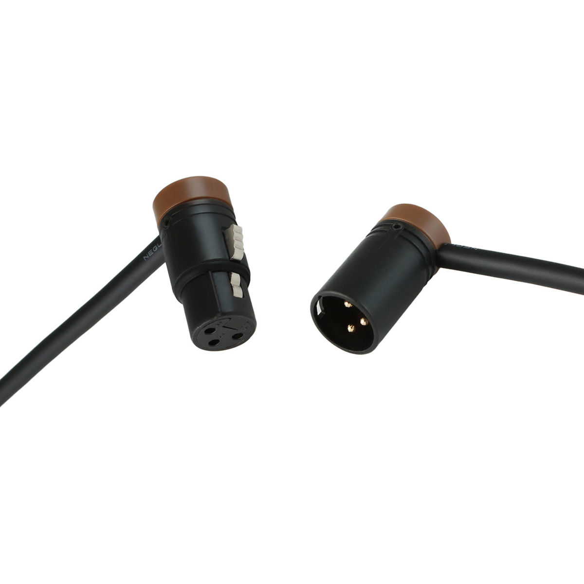 

Cable Techniques 10' Premium R/A XLR-3F to 3M Mogami W2549 Mic Cable, Brown Caps