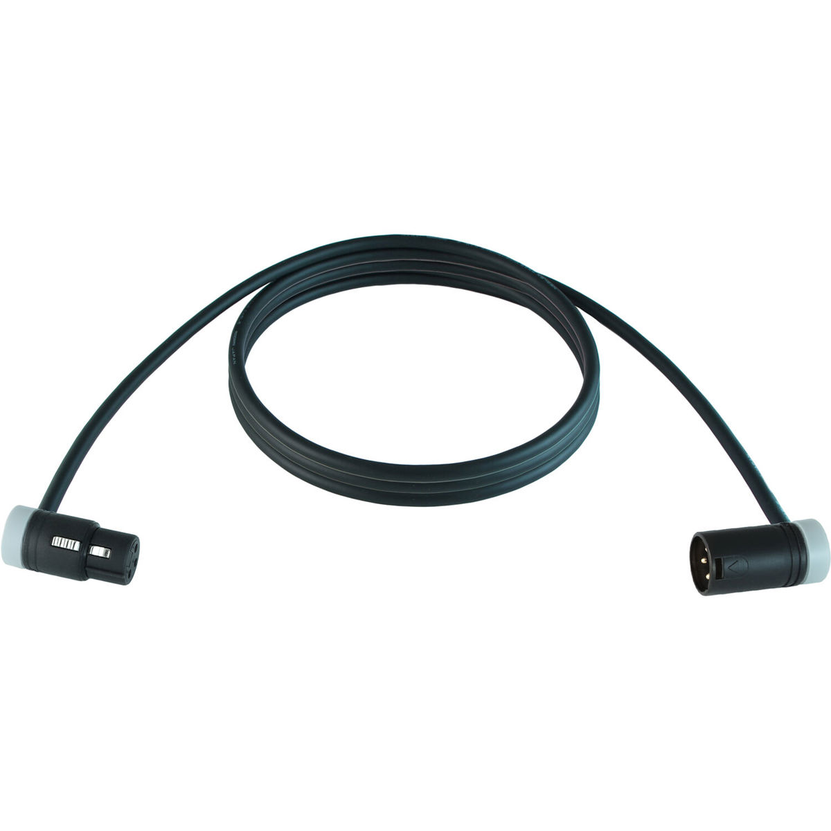 

Cable Techniques 15' R/A XLR-3F to XLR-3M Mogami W2549 Mic Cable, Gray Caps