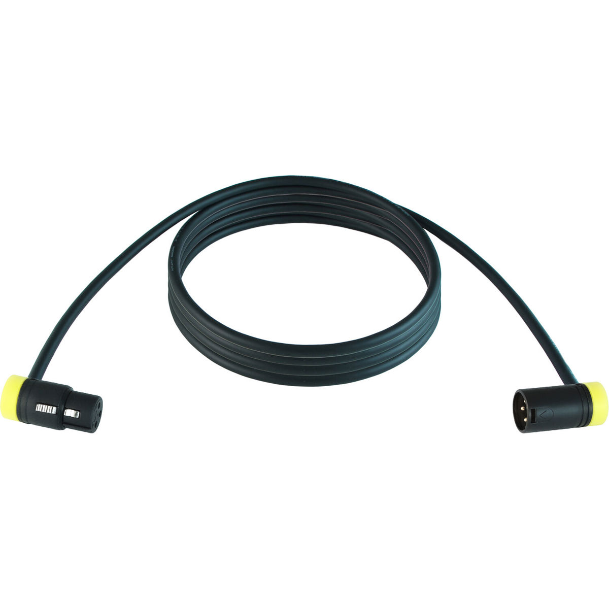 

Cable Techniques 25' R/A XLR-3F to XLR-3M Mogami W2549 Mic Cable, Yellow Caps